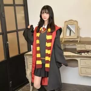 목도리 비니 레터링 기숙사 그린 코스프레 해리포터 마법사 머플러 겨울목도리