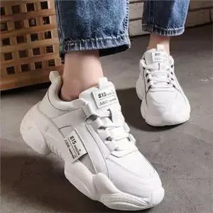 여성 키높이 운동화 6.5CM 키높이 운동화 데일리 쿠션 가을 학생 스니커즈 워킹화 캐주얼