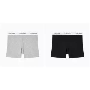 Calvin Klein Underwear CK 여성 아이콘 코튼 모달 하이웨스트 박서 브리프 2종 택 1 (QF8528-UBA/P7A)