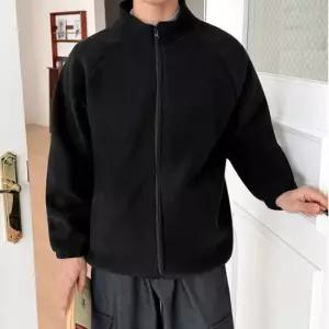 친절한탄씨 남녀공용 양털 집업 재킷 데일리 보온 플리스 아우터 윈터 점퍼 2색상 여자직업자켓