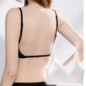 여성 등파인 브라 1P 백리스 브래지어 속옷 패드포켓 여자백리스브라 여자등파인브라