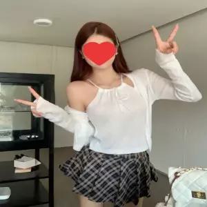 [하프클럽/셀럽하우스]여자 여름 홀터넥 나시 긴팔 니트 썸머 가디건 셋업