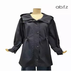 에이비에프지 ABFZ 백 셔링 포인트 하프 후드 야상 점퍼 APA5HU02G 105761