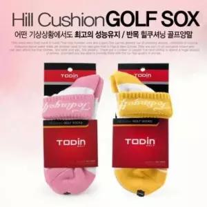 힐쿠셔닝 여성용 반목 골프양말