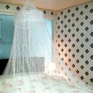 모기장 꽃무늬 캐노피 모기장아기 침대 대형 사각모기장