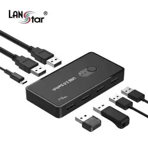 [골드스마일]USB 스위치 USB허브 선택기 PC 2대 장치 공유