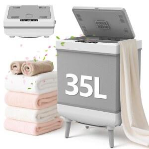 케이프보우 35L 럭셔리 접이식 스파 타월 자동 난방 담요 목록 지연 600W UL 워머 고속 45x70 홈 차단 적합 에 대형 난방/건조 욕실 3개 배스로브 모드