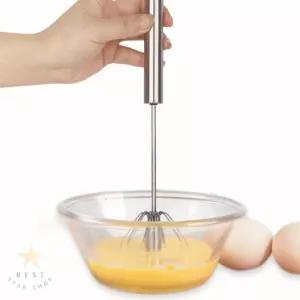 스텐 반자동 거품기 푸시 믹싱 손잡이 휘핑기 26CM 4P세트