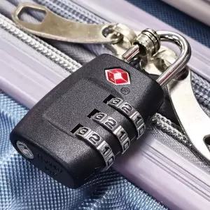 TSA LOCK 3단 다이얼 자물쇠 캐리어 비밀번호 안전키 사물함 열쇠 안전 잠금장치