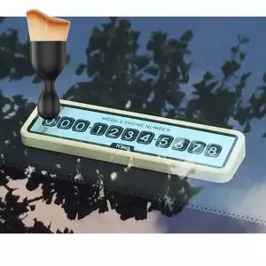 주차번호판 세트 브러쉬 전화번호 차량용 원목 전화