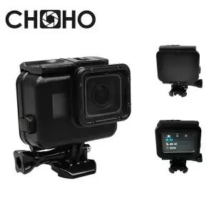 45M 방수 케이스 다이빙 하우징 수중  터치 백도어 마운트 GoPro Hero 용 블랙 컬러 5 6 7 Black Go Pro 액