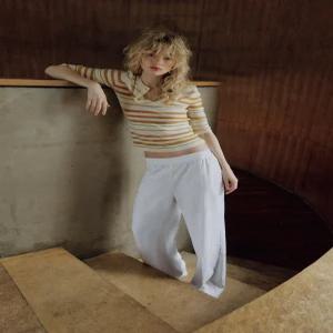 ZARA 버튼 니트 스웨터 - 스트라이프 9598/006/104