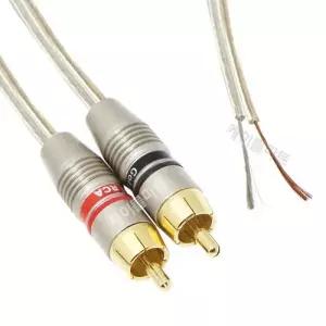 MACK HA35 RCA-SPK 2P 50cm (1조) 스피커선 오디오선 앰프 음향 케이블 DIY 작업용 연결선