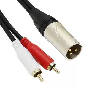 MACK HA37 캐논/숫-2RCA 30cm XLR 스피커 오디오선 음향 케이블 앰프 믹서 연결선