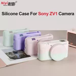 소니 ZV1 카메라 소프트 실리콘 케이스 보호대 커버 가방 스크린 유리 필름 하단 오프닝