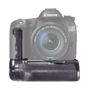 BG-70D 80D BG-E14로 Canon EOS 70D DSLR 카메라 교체용 수직 배터리 그립 홀더