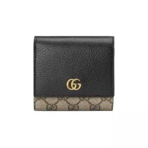 구찌 MUST IT_26SS GG 마몬트 반지갑 블랙베이지 598587 17WAG 1283