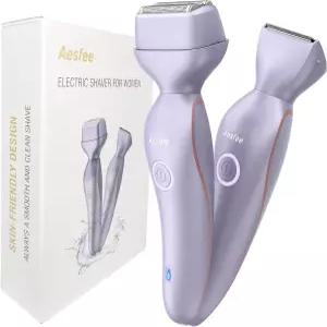 여성 전기면도기 2in1 비키니 트리머 얼굴 다리 겨드랑이 바디쉐이버 IPX7 방수 습식건식 겸용 USB-C