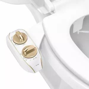 LUXE 비데 NEO 120 Plus - 단일 노즐 변기용 비전기 부착 특허받은 슬라이드 인 설치 360 자가 청소 EZ