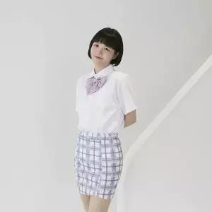 [하프클럽/]TBZ 교복몰 퍼플 체크 스커트 치마 교복치마 교복 학생복