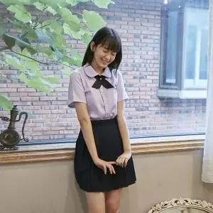 [하프클럽/]TBZ 교복몰 일본여고생 레터링 네이비 세라복 set 교복 학