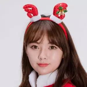 [셀러에이드]머리띠 루돌프뿔 크리스마스 파티용품 헤어밴드 산타모자 포인트