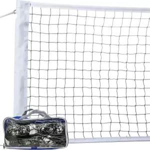 야외 배구 네트 뒷마당용 헤비 듀티 그라운드 풀 스포츠용 사이드 테이프가 강화된 32 x 3 FT 프로페셔널