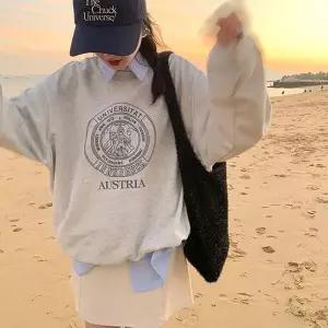 [하프클럽/셀럽하우스]맨투맨티셔츠 오버핏 맨투맨 프린팅티셔츠 루즈핏 단체티