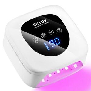 충전식 UV LED 네일 램프, 램프 드라이어, 터치 4가지 타이머 비즈 설정 광택용 가정용 있는 및 조명 젤 무선 경화 30개가 SKYUV 전문 살롱 스크린이