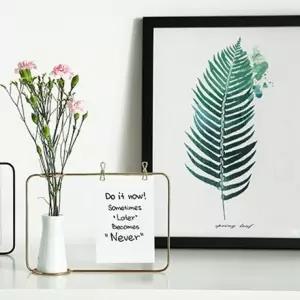철제 프레임 꽃병 화병 메모지 인테리어 소품 디자인 세라믹 북유럽 집꾸미기 꽃장식 모던