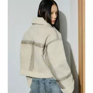 브랜드정품 BUCKAROO 여성 오버사이즈 무스탕 라이트 베이지 176296