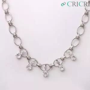 CRICRI 필리아 스와로브스키 크리스탈 제작 목걸이