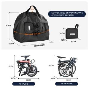 Rhinowalk 접는 자전거 운반 가방 14-16 인치 Brompton 3 60 접이식 보관 휴대용