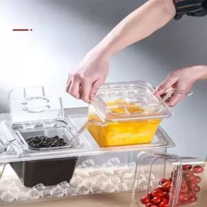 투명 반찬통 진공 용기 냉장고 직사각 진공밀폐용기 투명밀폐용기 코멕스 파스타통 비스프리