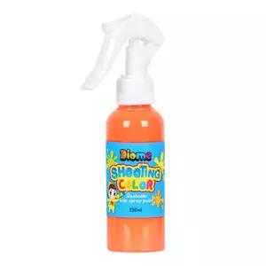 미술놀이 스프레이 물감 슈팅 컬러 120ml (형광주황) 유아