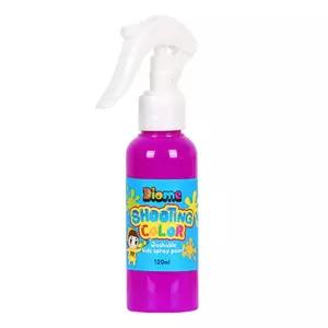 미술놀이 스프레이 물감 슈팅 컬러 120ml (형광보라) 유아
