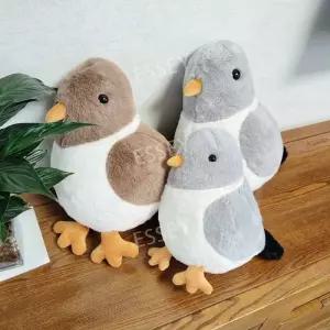 비둘기 소품 대형 30cm 선물 화이트 인형 새 모형 귀여운