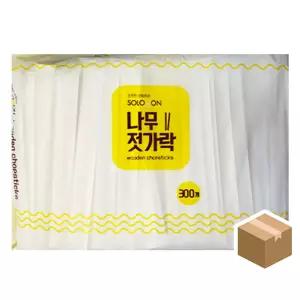 솔로몬 나무젓가락 종이 300PX7봉업소용식기 용젓가락 포장용 저분 일회용 용품 음식