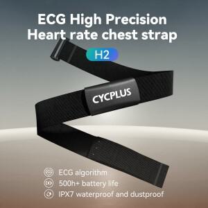 CYCPLUS H2 심박수 센서 가슴 스트랩 벨트 듀얼 모드 ANT BLE 사이클링 컴퓨터 자전거 액세서리 스포츠 모