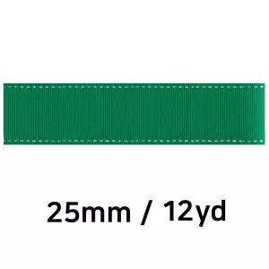 (리본) 골직 스티치 롤 (폭 25mm) (초록)끈 공예 원단 포장