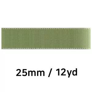 (리본) 골직 스티치 롤 (폭 25mm) (진카키)끈 공예 원단 포장