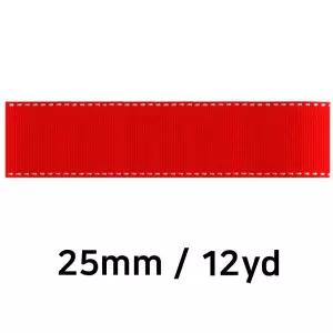(리본) 골직 스티치 롤 (폭 25mm) (빨강)만들기재료 공작놀이 미술 꾸미기 포장 장식 선물장식