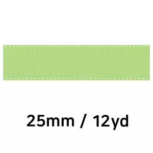 (리본) 골직 스티치 롤 (폭 25mm) (연두)끈 공예 원단 포장