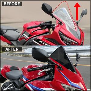 혼다 CBR650R R 2019-2025 2024 레이스 하이 윈드스크린 스포츠 투어링 윈드실드 더블 버블 디플렉터 시리