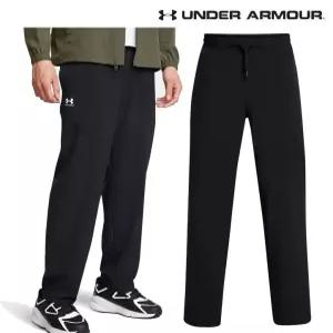 [백화점 정품] 언더아머 Under Armour 남성 UA 트레이닝 스포츠 우븐 일자 팬츠 긴바지 블랙 1386556
