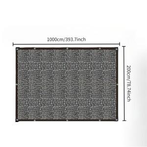 12PIN 검은 차양 그물 음영 70~80% 식물 온실 커버 메쉬 울타리 개인 정보 보호 화면 정원 태양 창고 야외