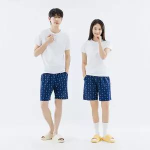 [하프클럽/위드투윤]이너쿠키 쿨 냉감 냉장고 남여공용 여름 홈웨어 바지(네이비/SF-2XL) IMHP4222