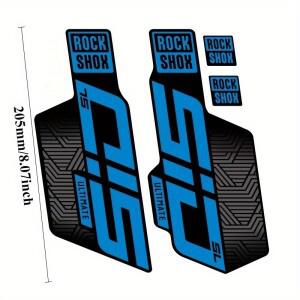 4Pcs/시트 ROCKSHOX SID 자전거 프론트 포크 스티커 산악 방수 전면 충격 흡수 장식 데칼