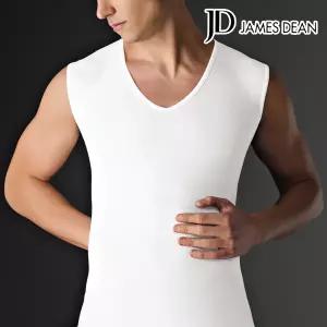 [하프클럽/위드투윤]제임스딘 남자 면 브이넥 빅사이즈 머슬런닝 JHMRU007