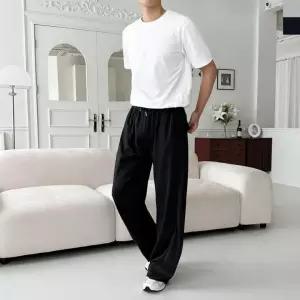 GTT SS1028M 남자 에어 메쉬 사이드턱 힙포켓 와이드 팬츠 청바지 남성 스키니진 면 슬랙스 일자 밴딩 면바